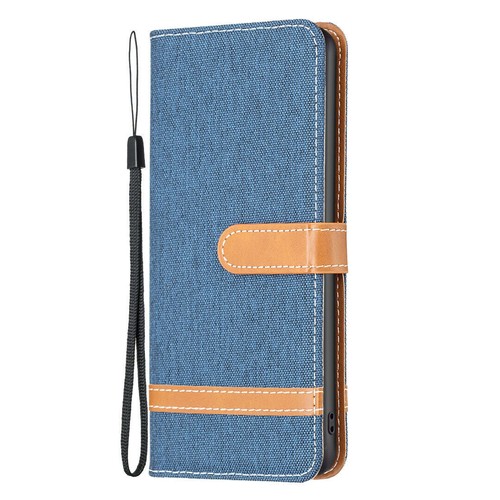 Flip Denim Card Wallet Stand Cover Case For Huawei P50 P40 P30 P20 Lite P Smart - Picture 12 of 20