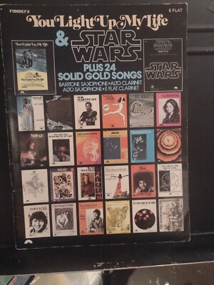 1970's E Flat Eb Songbook Plus 24 Solid Gold Songs Saxophone Flute Clarinet VG