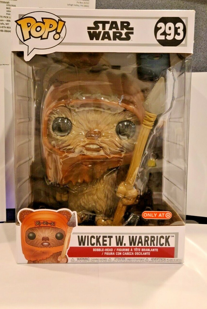 Sale Funko Pop! Star Wars Wicket W. Warrick #293 New Target Exclusive 10 Inches