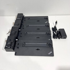 Lot of 4- Lenovo ThinkPad ULTRA Laptop Docking Station Type 40AJ with KEYS