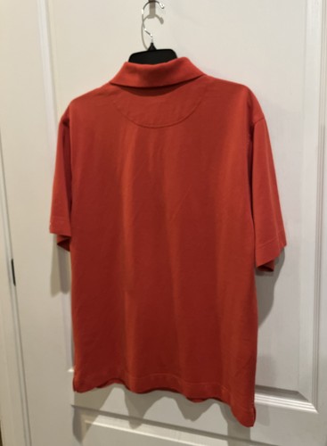 Callaway Mens Golf Shirt Short Sleeve Polo Shirt Size Medium Burnt Orange - Picture 3 of 3