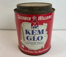 VINTAGE SHERWIN - WILLIAMS KEM GLO ENAMEL CAN