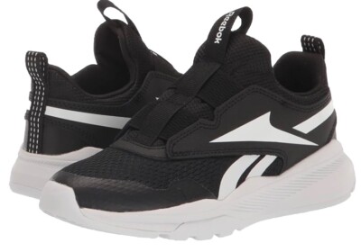 Reebok Boy's XT Sprinter Slip-On Sneaker Core Black/White Little Kids Size 1