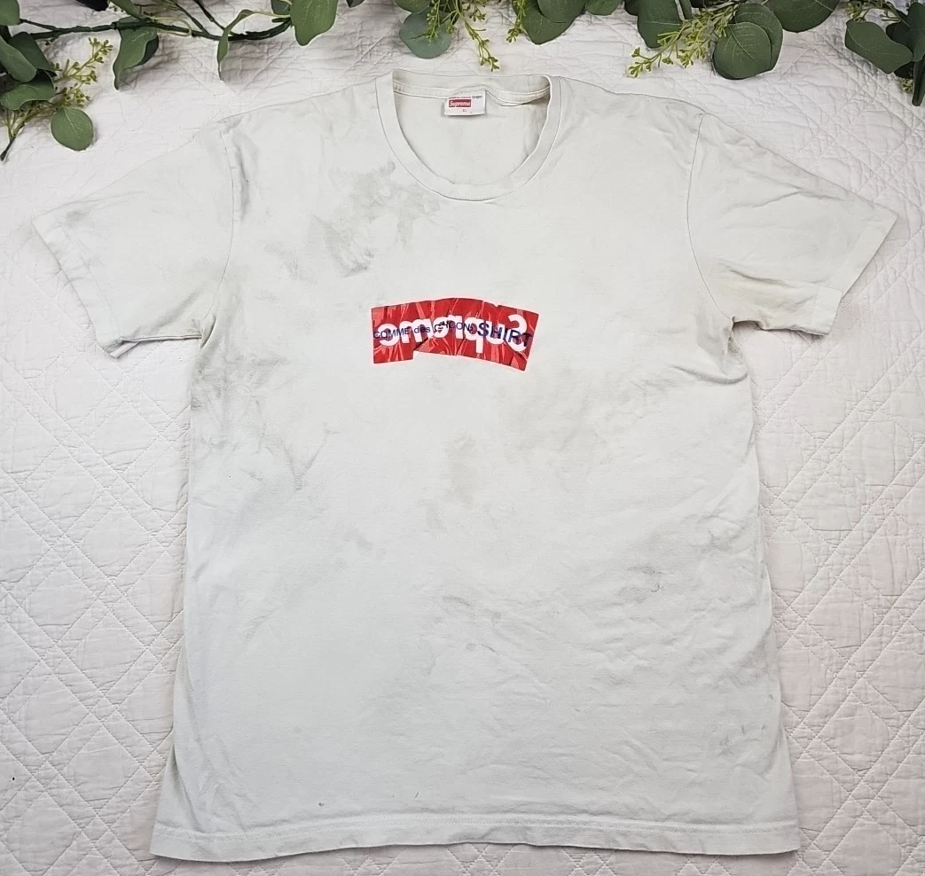 Tee shirt homme Supreme blanc graphique taille XL comme des shirt