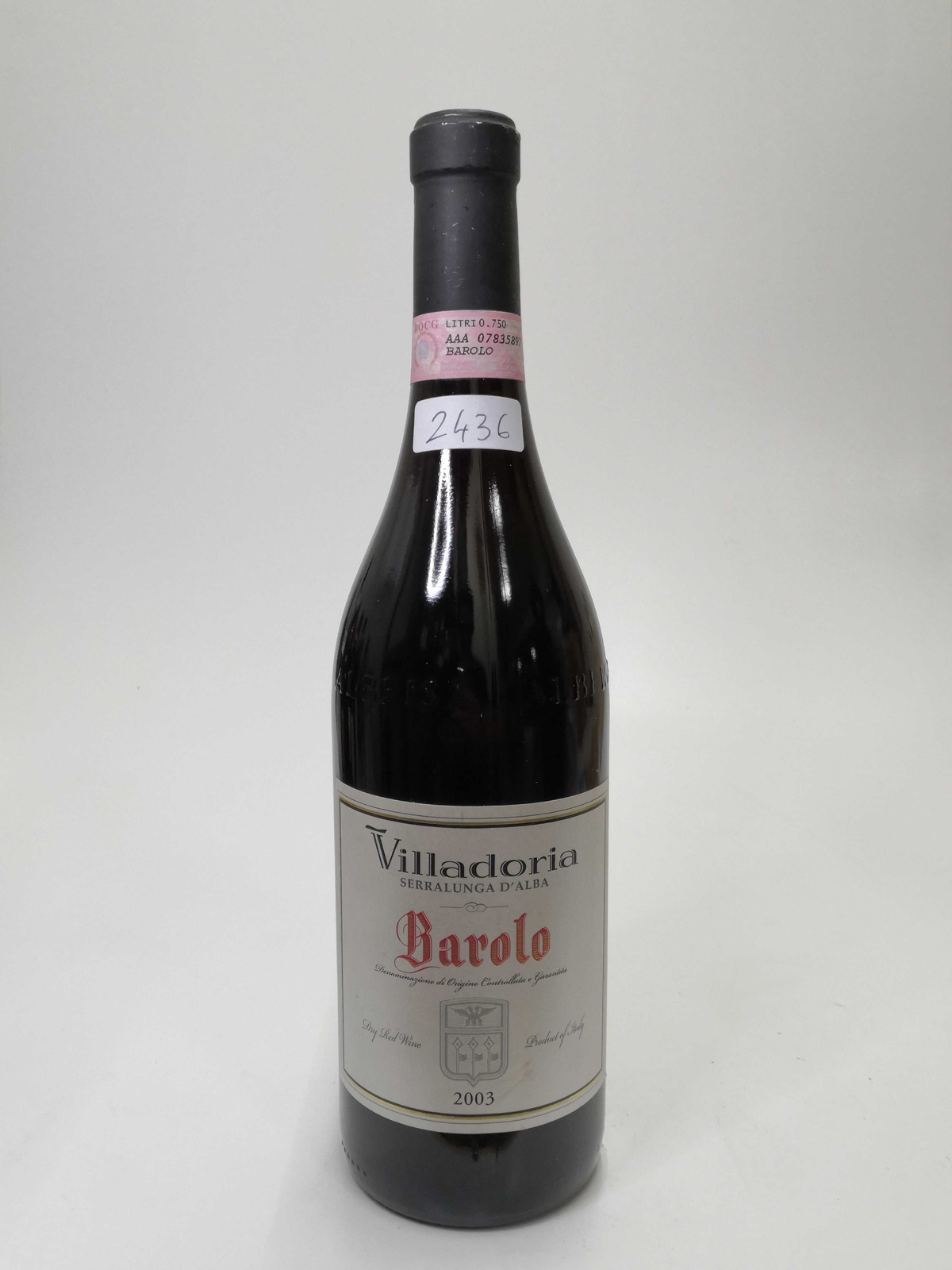 Vintage Bottle - Villadoria Barolo DOCG 2003 0,75 lt. - COD. 2436