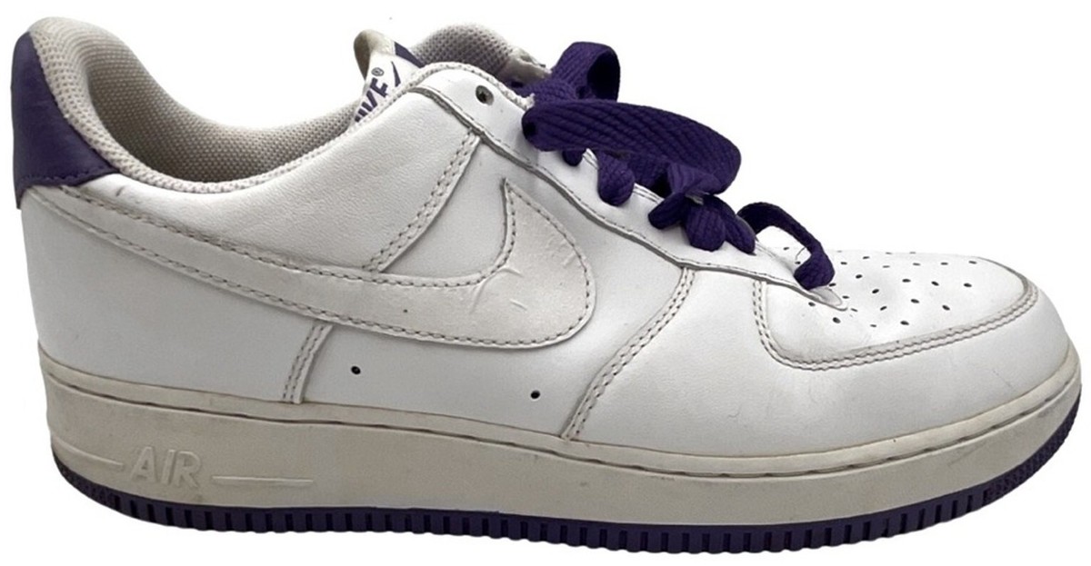 Nike Air Force 1 Purple Swoosh 2010 Mens Sz.10.5 Rare Purple Custom Air Force 1 main image 4