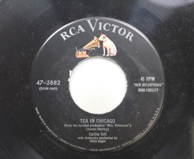 50'S & 60'S 45 Eartha Kitt - Tea In Chicago / If I Was A Boy On Rca Victor