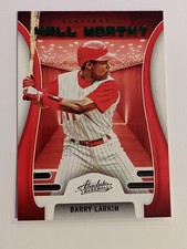 2022 Panini Absolute Baseball Hall Worthy Barry Larkin Cincinnati Reds GREEN 
