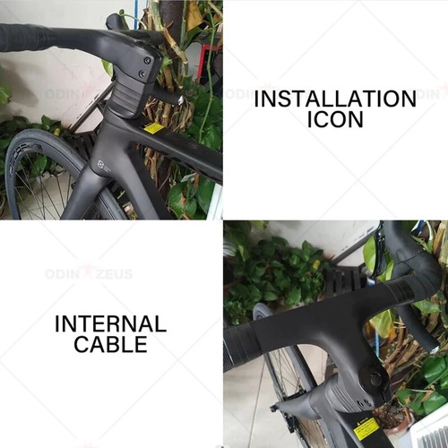 Carbon Gravel Road Bike Handlebar All Internal Wiring Integrated Handlebar - Picture 6 of 39