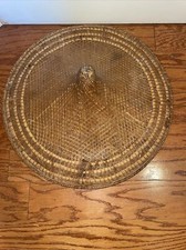 African tribal Zimbabwe straw hat western Authentic