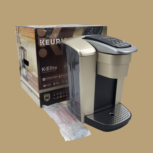 Keurig Single Serve KElite K90 KCup Pod Coffee Maker Brushed Gold MF0321 eBay