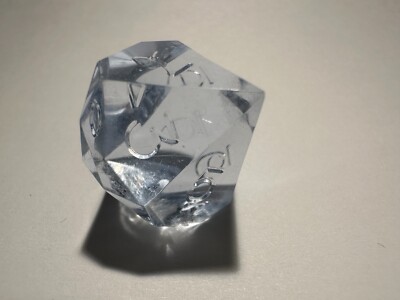 HTF Vintage Gamescience + Precision Sharp Edges Gem Frost Blue D10 OOP