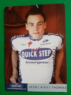 CYCLING cycling card THOMAS VEDEL KVIST team QUICK STEP Innergetic 2009