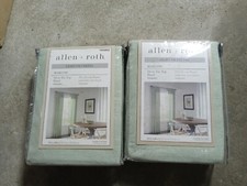 Allen  Roth Harlow - Sea Green - 84" Light Filtering Curtains - 2PACK 4140912