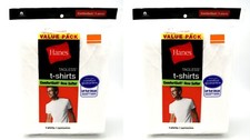 12 Hanes White M 38-40 Inch Crew Neck T-Shirts Tagless Comfortsoft M 95-100 CM