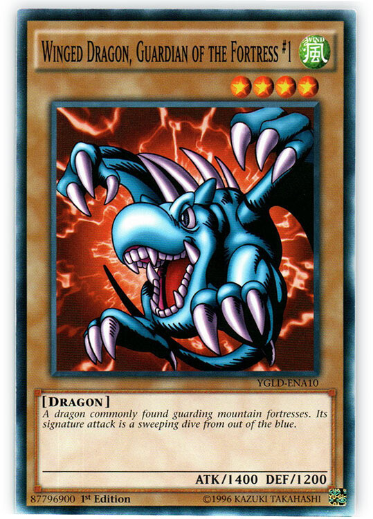 Winged Dragon, Guardian of the Fortress#1 - YGLD-ENA10 - Common