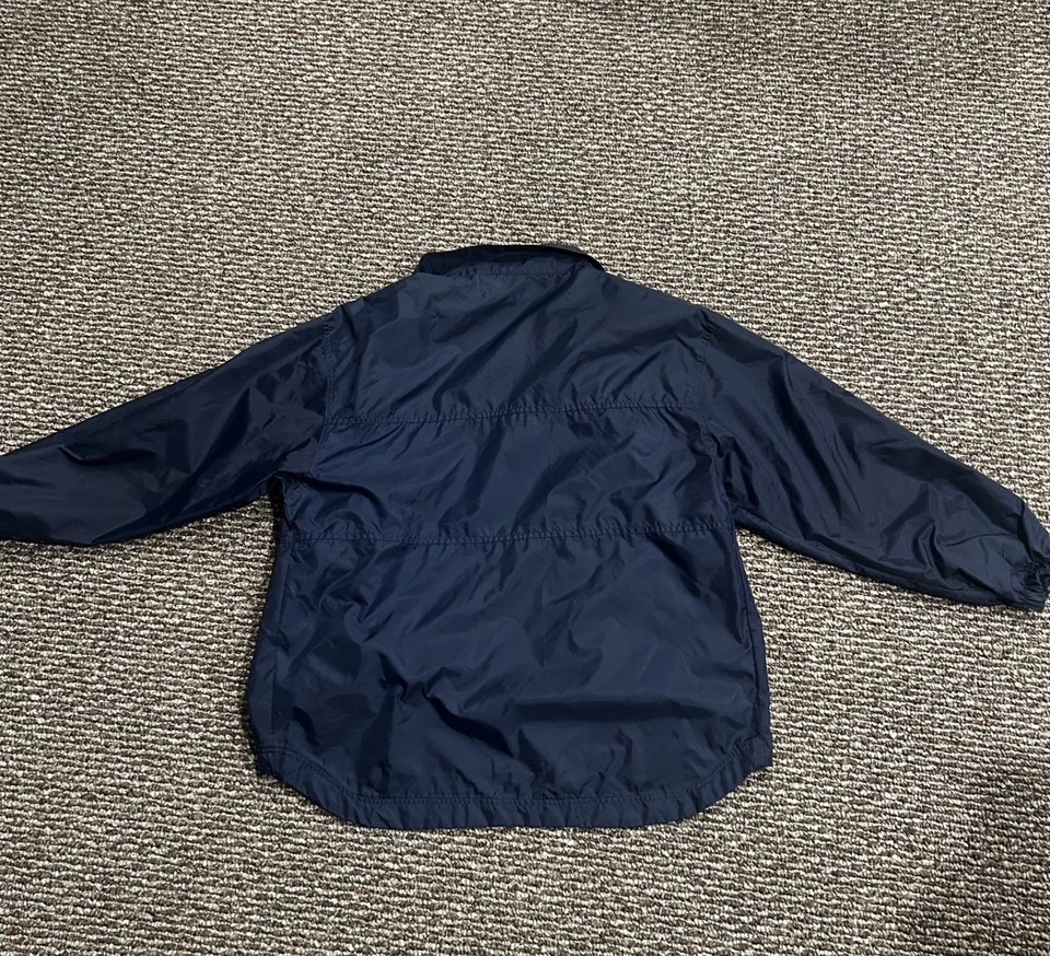 Vintage Franklin Sports Full Zip Windbreaker Navy Blue Size Medium - Image 4 of 4