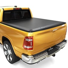 Yitamotor Soft Tri-fold Truck Bed Tonneau Cover Dodge Ram 1500 Cetc-2009 - Black