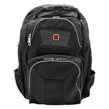 SwissGear ScanSmart Tech Laptop Backpack Black USB Travel College New
