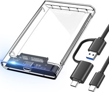 2.5 SSD Enclosure 5Gbps Hard Drive Case Tool Free SATA to USB 3.1 Solid State Dr