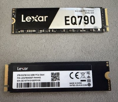 Lexar EQ790 2TB SSD M.2 2280 PCIe Gen4x4 NVMe 1.4 SSD, 7000 MB/s Lesen Garantie