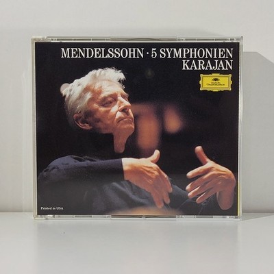 *NEAR MINT* MENDELSSOHN - 5 SYMPHONIEN - HERBERT VON KARAJAN 3 CD BOX SET 