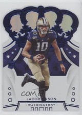 2020 Panini Chronicles Draft Picks Crown Royale Mirror Blue Jacob Eason #40 8d2