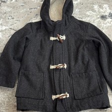Old Navy Wool Sherpla Dark Gray Boys Kids Pea Coat sz 4T