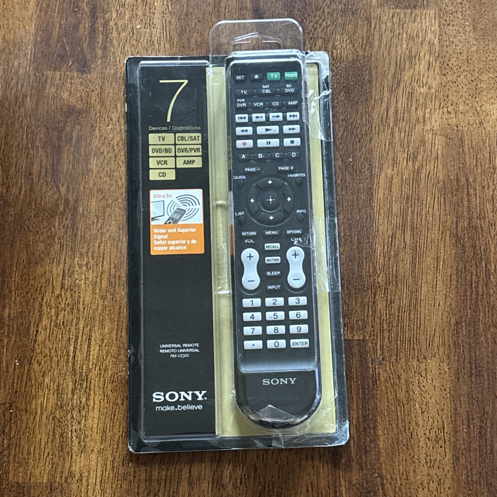 Rm-vz320 Control Commander Black Works With 7 Devices