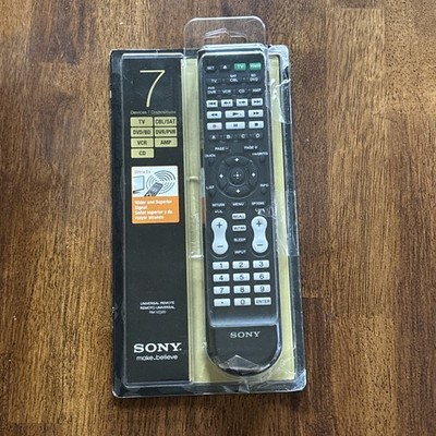 New Sony Universal Remote RM-VZ320 Control Commander Black Works With 7 Devices