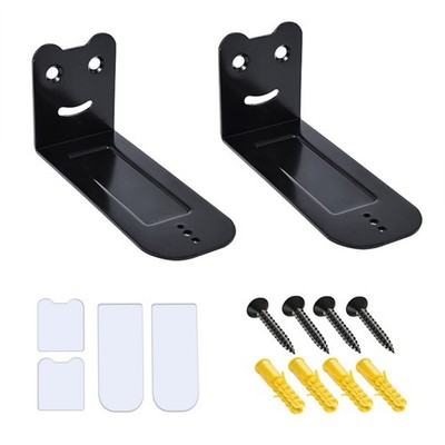 Universal Sound Bar Wall Mount Bracket Kit 2 Brackets and Hardware Included