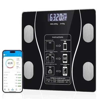 Bluetooth Smart Body Fat Scale BMI Digital Bathroom Scale for Body Weight US