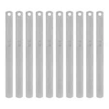 10pcs Mn Steel Feeler Gauge 0.05mm Thickness Metric Filler Thickness Gage