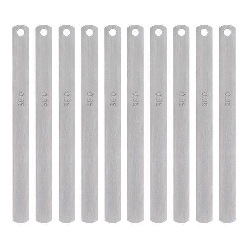 10pcs Mn Steel Feeler Gauge 0.05mm Thickness Metric Filler Thickness Gage - Picture 1 of 5
