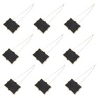  10pcs Mini Rectangle Chalkboard Label Message Board Signs Reusable And Erasable