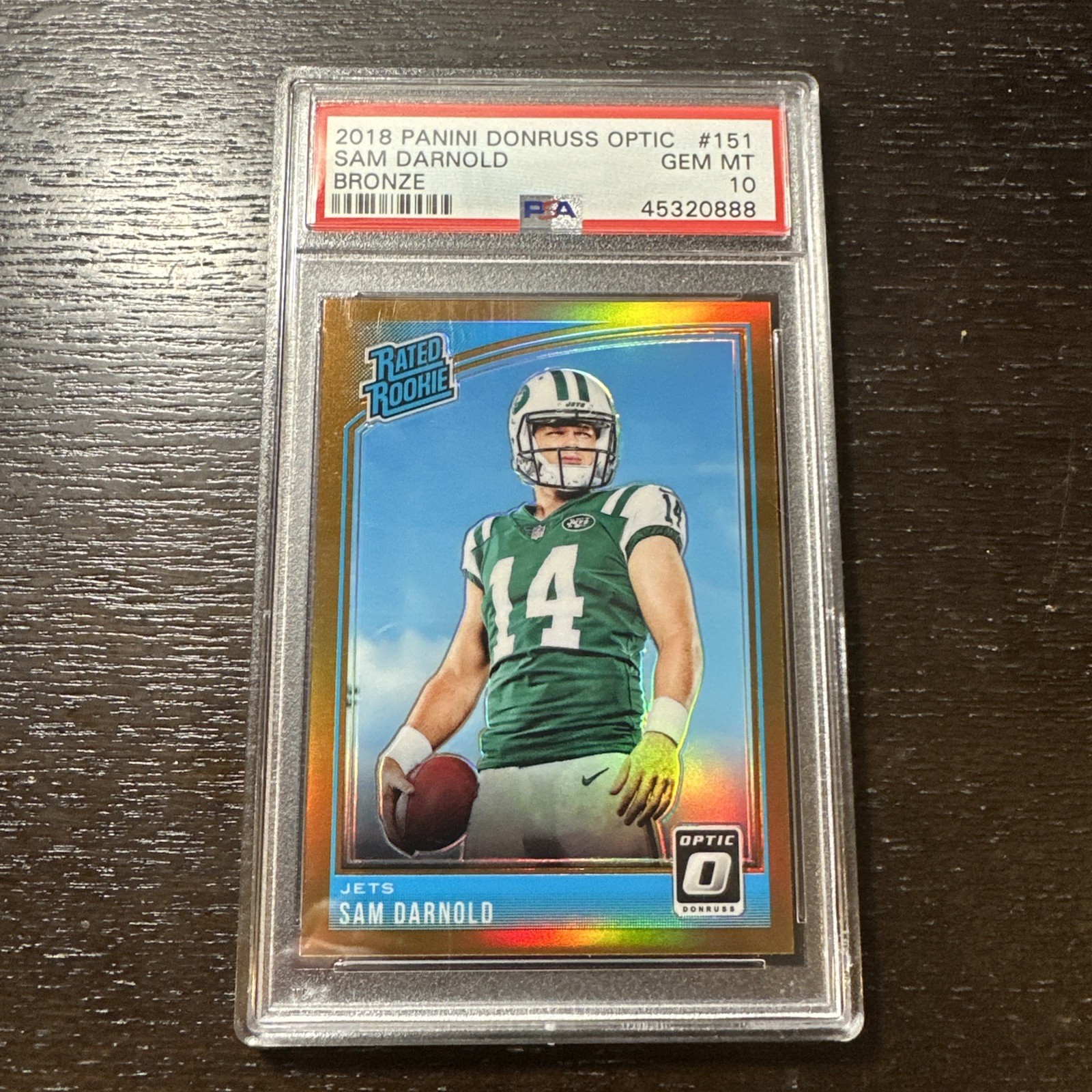 2018 Donruss Optic #151 Sam Darnold Bronze PSA 10 Rookie RC Low Pop!! SB MVP