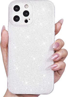 iPhone 15 Pro Max Case Glitter, Sparkly Girly Cute Bling Shiny Soft Silicone Cov