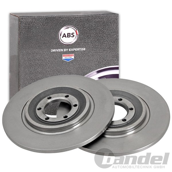 2X A.B.S. Bremsscheiben 250Mm Hinten Passend FüR Alfa Romeo 75 90 Alfetta-image
