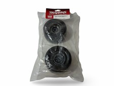New Traxxas 9475X M/T Rear Tires w/ Weld Black Chrome Wheels  Foam Inserts 2 