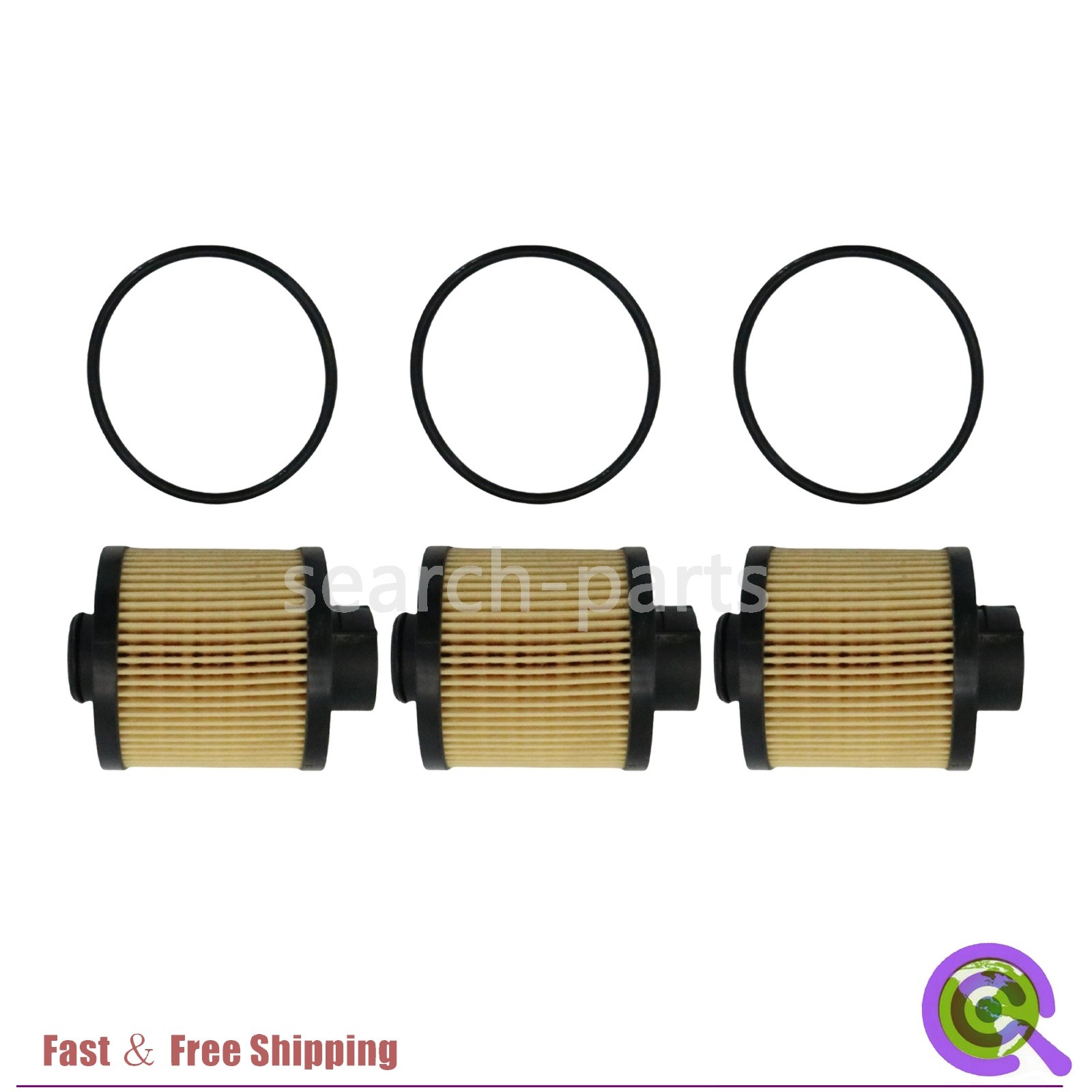 3Pcs Oil Filter Fits Lamborghini Gallardo 2004-2008 07L115561C USA