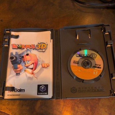 Worms 3D Nintendo GameCube Complete CIB w Manual Tested