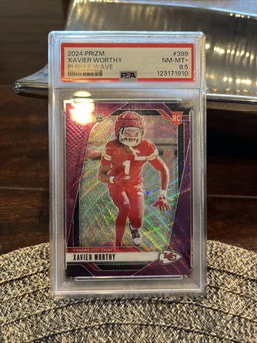 2024 Panini Prizm - Rookies Xavier Worthy #399 Purple Wave Prizm /99 (RC)