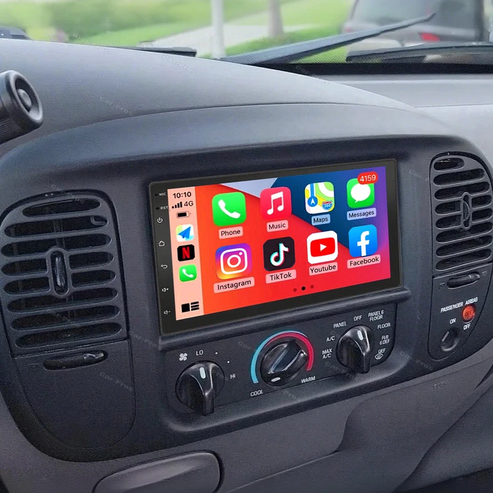 Radio estéreo 7" para Ford F150 1997-2004 Apple Carplay Android 15 GPS reproductor de navegación Foto 3 de 4