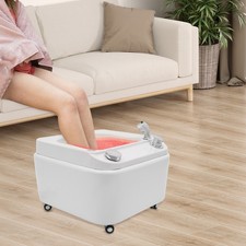Portable Foot Spa Tub Foot Bath with LED Light 7 Color Acrylic Massage Foot Bath