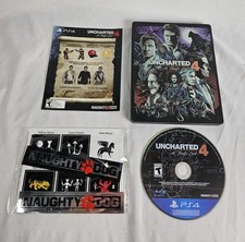 Uncharted 4: A Thief's End Steelbook w/ Sealed Stickers Playstation 4 PS4