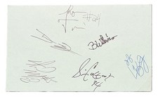 2002 St. Vincent St. Mary Shooting Stars Signed 3x5 Pre Rookie LeBron James JSA