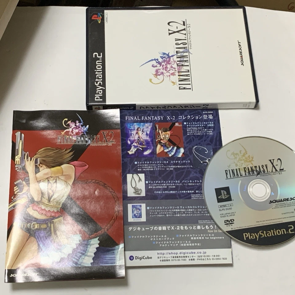 Final Fantasy X-2 10-2 w/ Flyer Manual CIB PS2 Square Enix Japan - Image 2 of 4