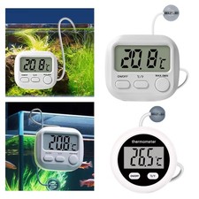 Aquarium Thermometer Magnetic Multi Use for Refrigerator Freezer LCD Display