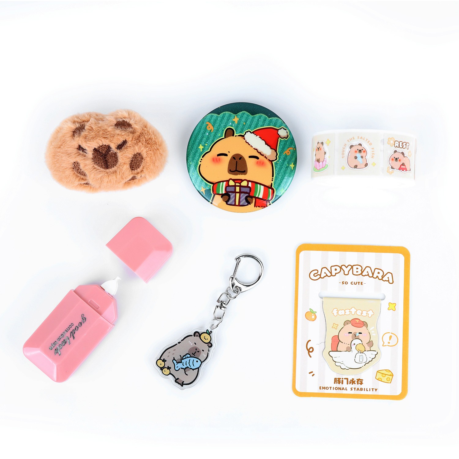 Capybara Stationery SetCute Capybara School Supplies Kawaii Stationery Christmas