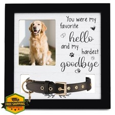 Dog Memorial Frame Collar Holder Pet Loss Sympathy Gift